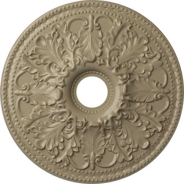 Ekena Millwork Ashley Ceiling Medallion (Fits Canopies up to 4 3/4"), 23 7/8"OD x 4"ID x 2 1/8"P, Gobi Desert CM23ASGDF - main